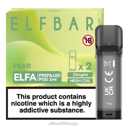 Elf Bar Vape - ELFBAR elfa ferdigfylt pod - 2ml - 20mg (2 pakke) pære V4ZF4123